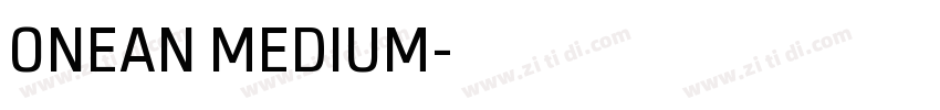 ONEAN MEDIUM字体转换